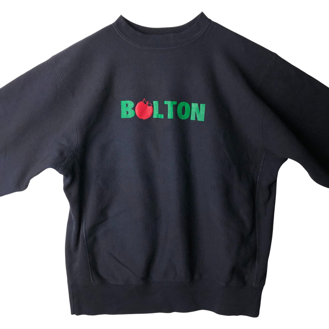 Vintage 90'S Pluma Santee printed sweatshirt, made in the USA, men's size XL cotton black type Vintage Second Hand
