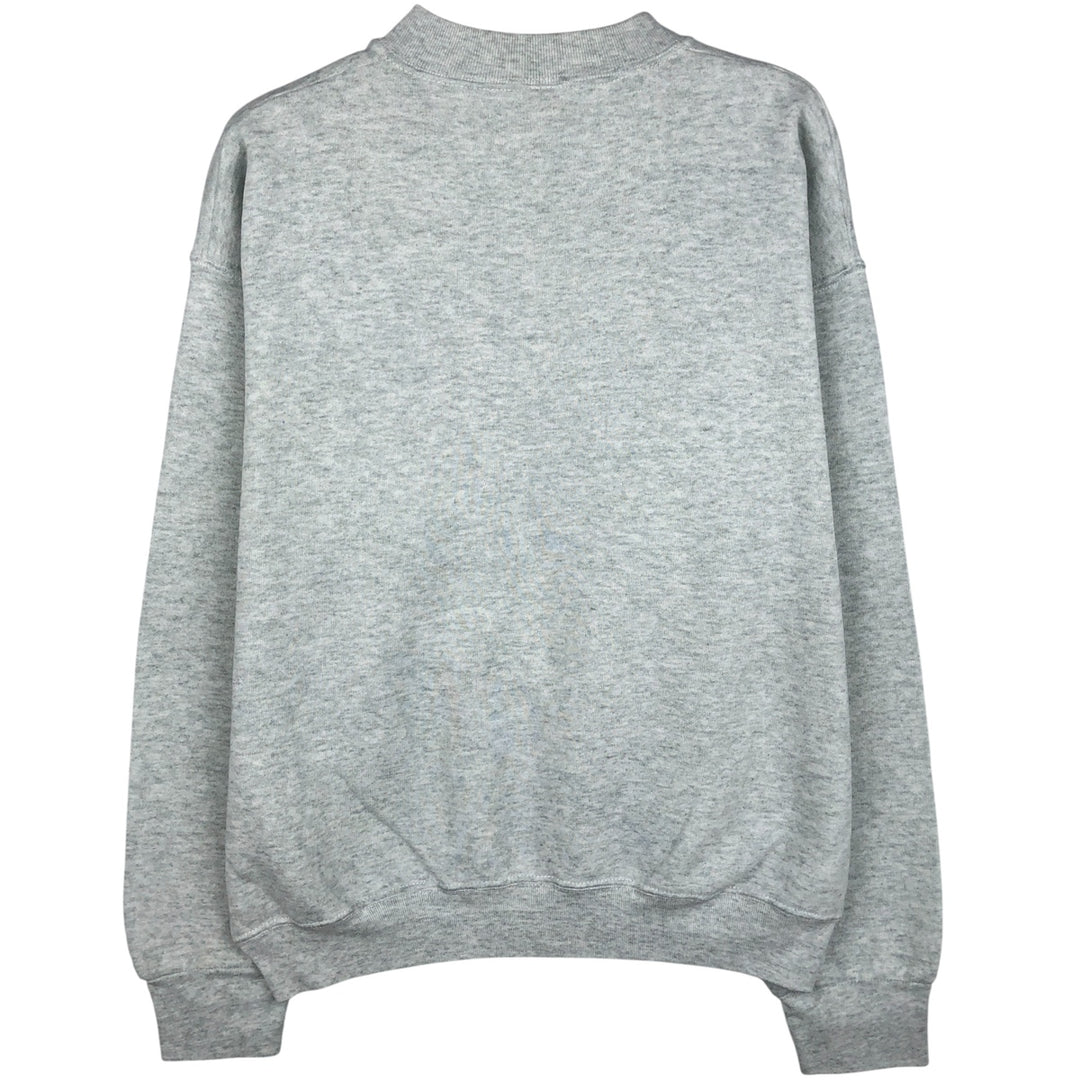 90'S Fruit of the Loom printed sweatshirt, made in the USA, men's size L, vintage cotton gray type Vintage Second Hand