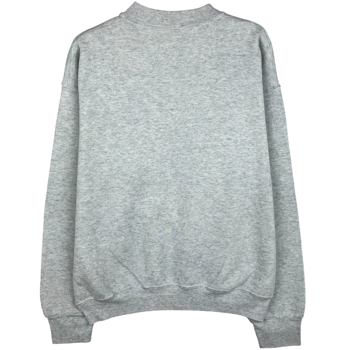 90'S Fruit of the Loom printed sweatshirt, made in the USA, men's size L, vintage cotton gray type Vintage Second Hand