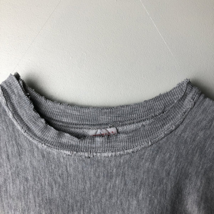 90'S MVP "Late Night with David Letterman" Print Sweatshirt, Made in USA, Men's Size XL cotton gray type Vintage Second Hand