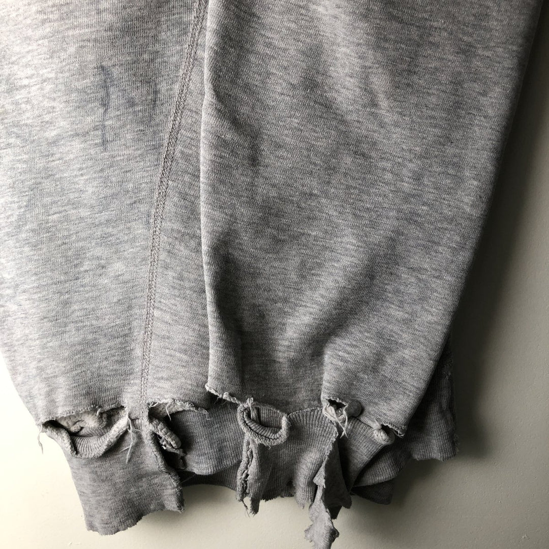 90'S MVP "Late Night with David Letterman" Print Sweatshirt, Made in USA, Men's Size XL cotton gray type Vintage Second Hand