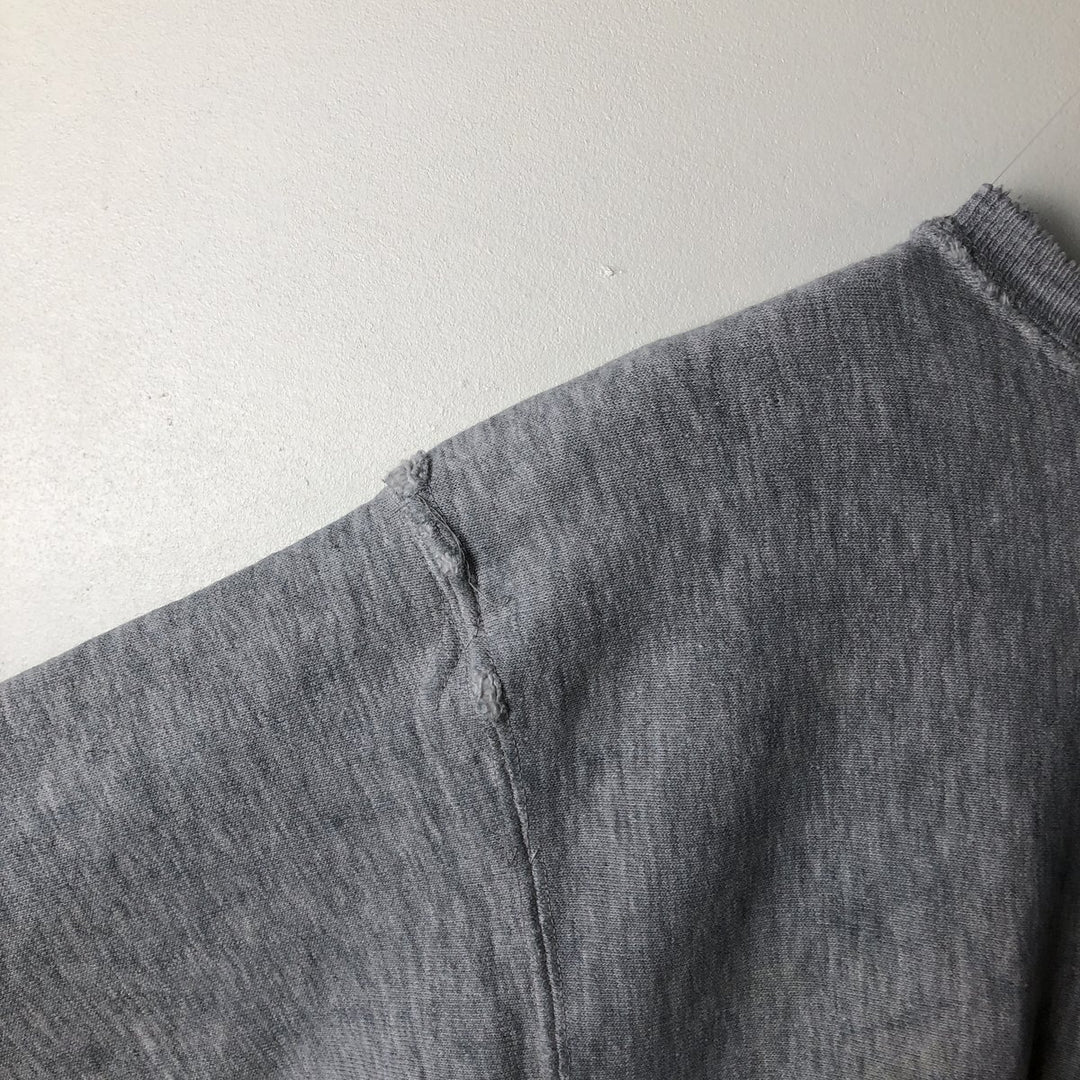 90'S MVP "Late Night with David Letterman" Print Sweatshirt, Made in USA, Men's Size XL cotton gray type Vintage Second Hand