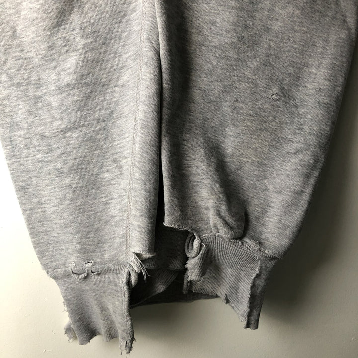90'S MVP "Late Night with David Letterman" Print Sweatshirt, Made in USA, Men's Size XL cotton gray type Vintage Second Hand