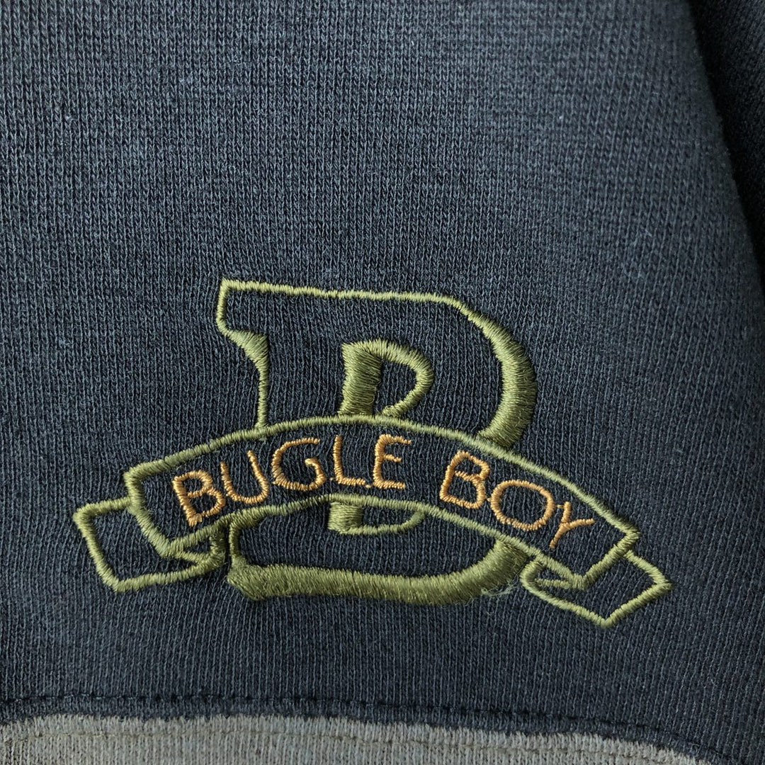 Bugle Boy Collared Sweatshirt, Men's Size L polyester Khaki type Vintage Second Hand