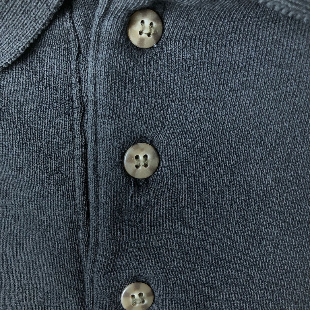 Bugle Boy Collared Sweatshirt, Men's Size L polyester Khaki type Vintage Second Hand