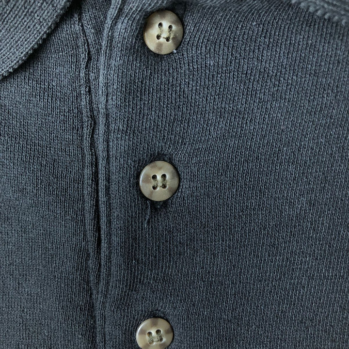 Bugle Boy Collared Sweatshirt, Men's Size L polyester Khaki type Vintage Second Hand