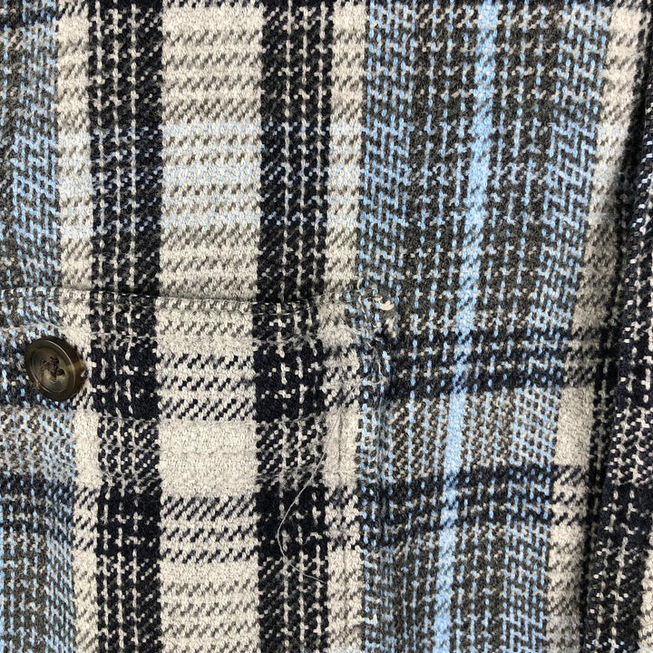 90s~00'S St. John's Bay Long Sleeve Flannel Check Shirt Men's XL Vintage cotton gray type Vintage Second Hand