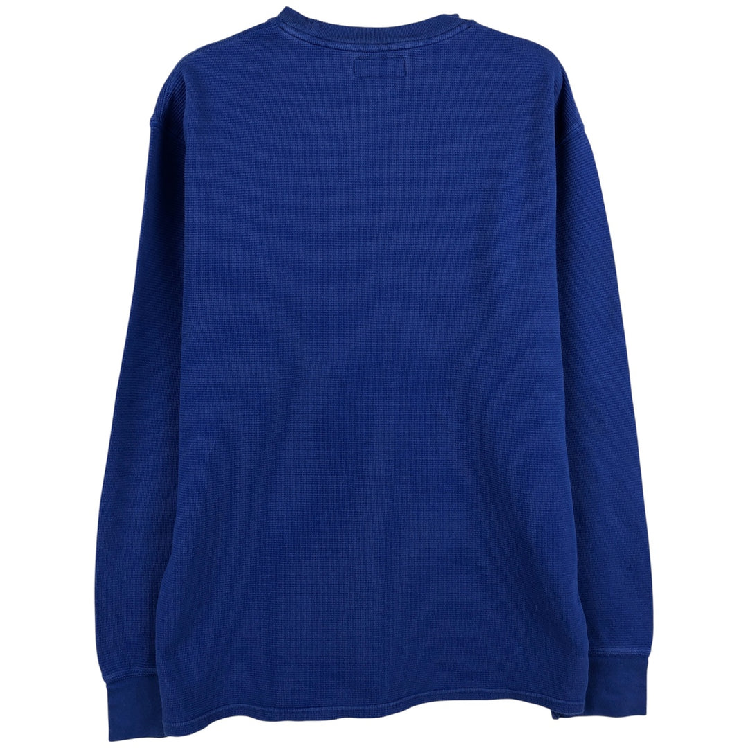 Ralph Lauren POLO RALPH LAUREN Thermal Long T-shirt Waffle Men's XL cotton blue type Vintage Second Hand