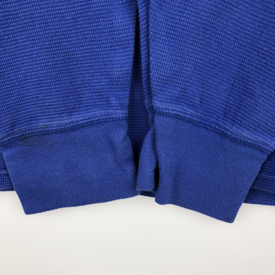 Ralph Lauren POLO RALPH LAUREN Thermal Long T-shirt Waffle Men's XL cotton blue type Vintage Second Hand