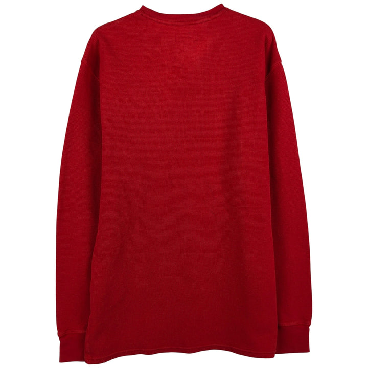 Ralph Lauren POLO RALPH LAUREN Thermal Long T-shirt Waffle Men's XL cotton red type Vintage Second Hand
