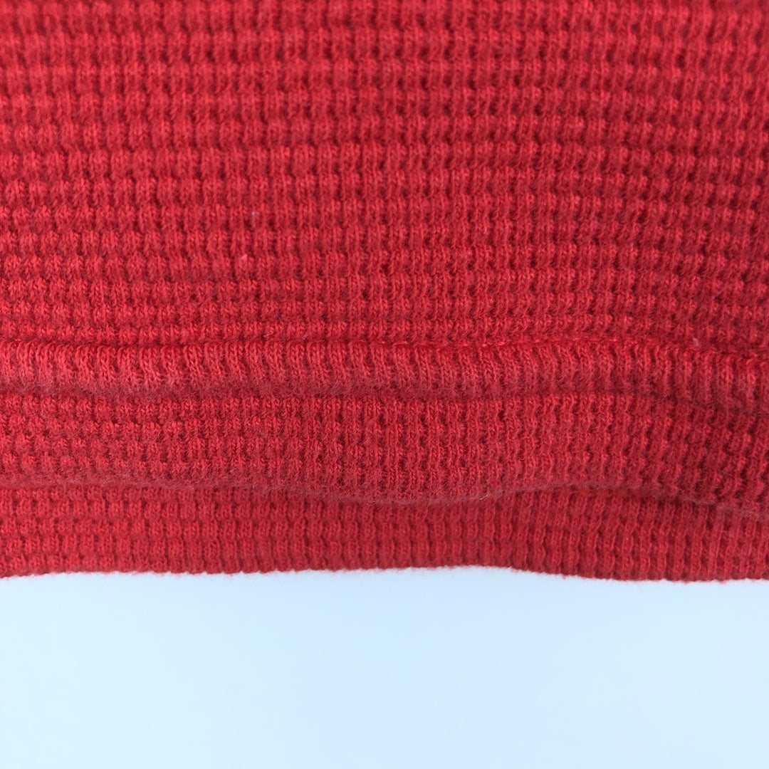 Ralph Lauren POLO RALPH LAUREN Thermal Long T-shirt Waffle Men's XL cotton red type Vintage Second Hand