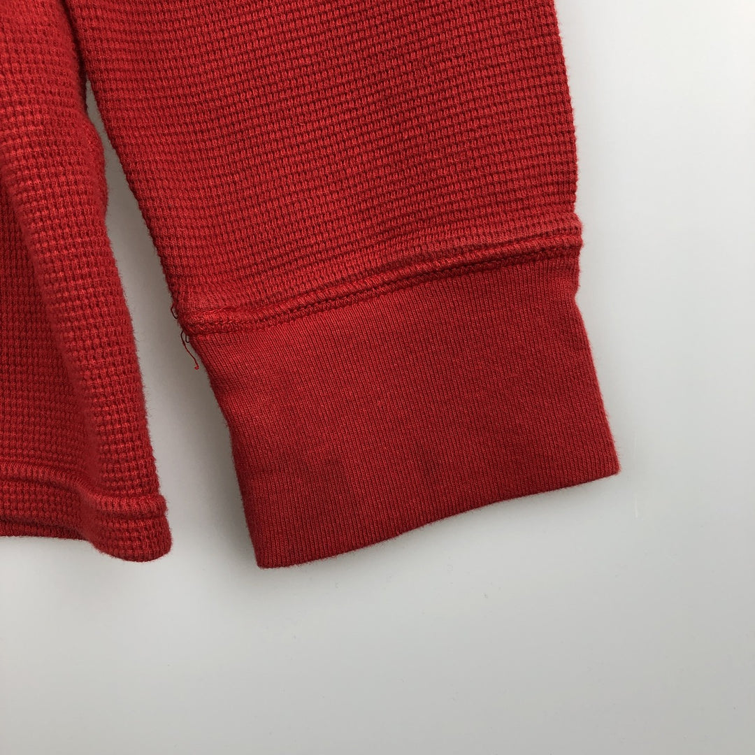 Ralph Lauren POLO RALPH LAUREN Thermal Long T-shirt Waffle Men's XL cotton red type Vintage Second Hand
