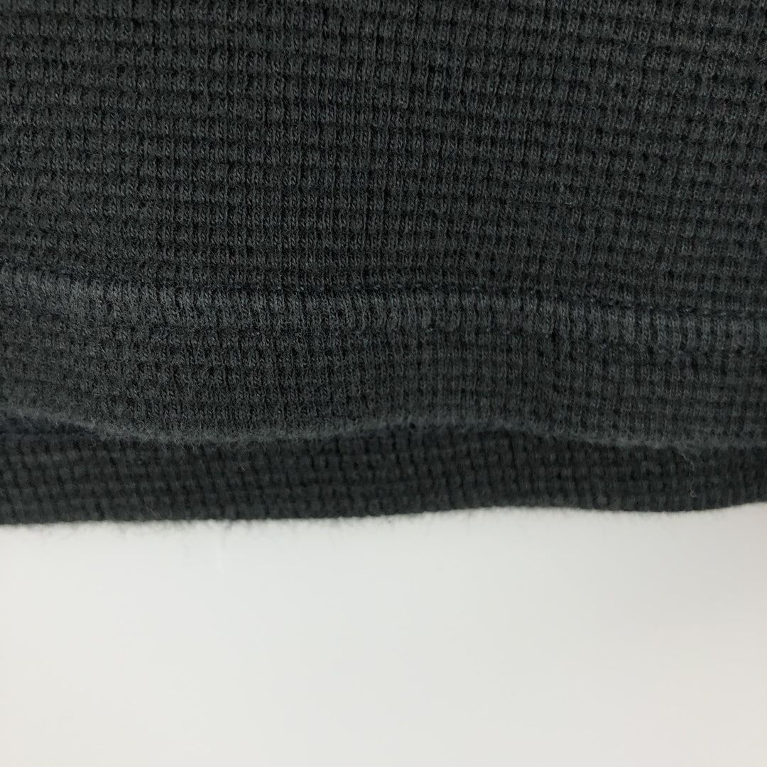 Ralph Lauren POLO RALPH LAUREN SLEEPWEAR Thermal Long T-shirt Waffle Men's M size cotton black type Vintage Second Hand