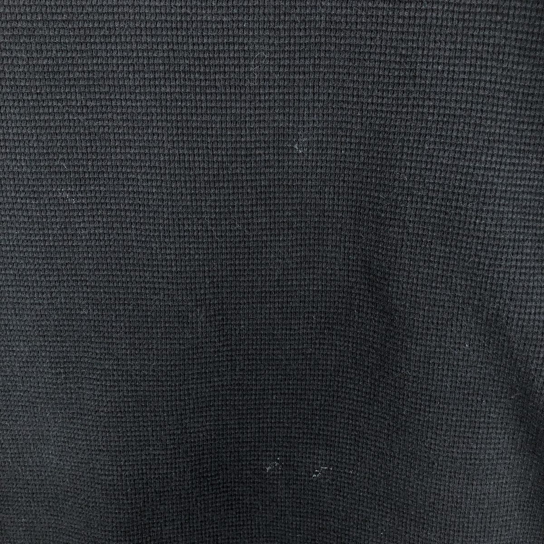 Ralph Lauren POLO RALPH LAUREN SLEEPWEAR Thermal Long T-shirt Waffle Men's M size cotton black type Vintage Second Hand