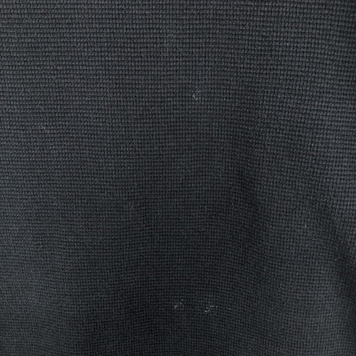 Ralph Lauren POLO RALPH LAUREN SLEEPWEAR Thermal Long T-shirt Waffle Men's M size cotton black type Vintage Second Hand