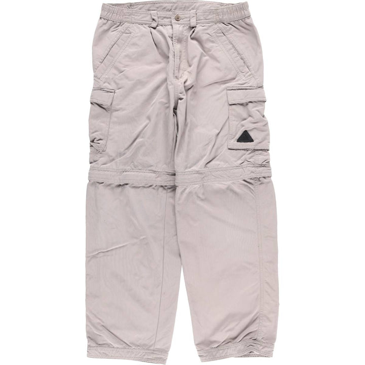 2000'S Adidas 2-Way Climbing Pants, Women's, Size L (W30) unclear gray type Vintage Second Hand