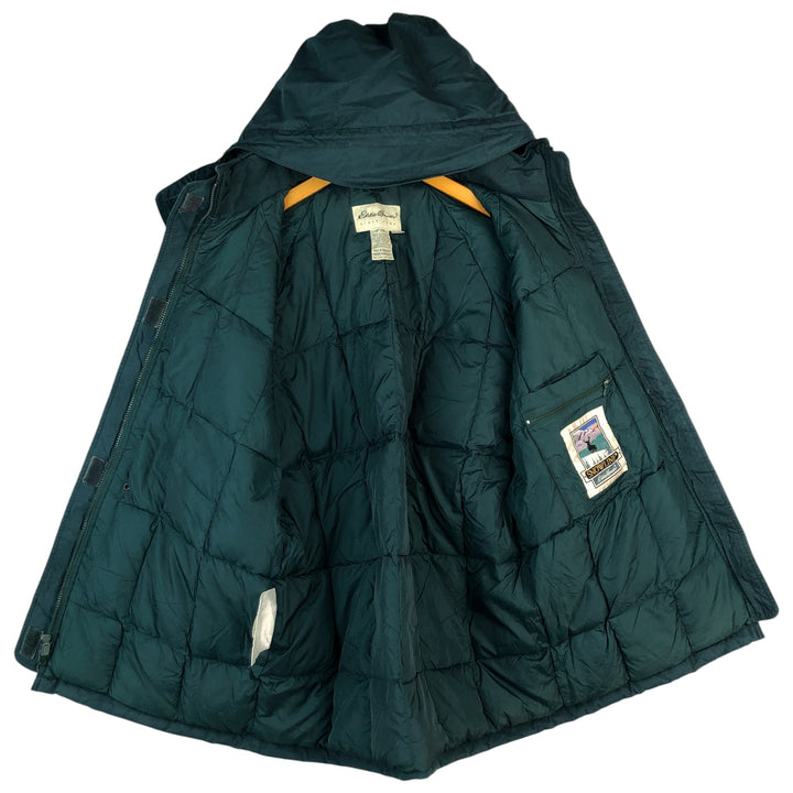 90'S Eddie Bauer SNOWLINE Goose Down Jacket, Women's, Size L polyester green type Vintage Second Hand