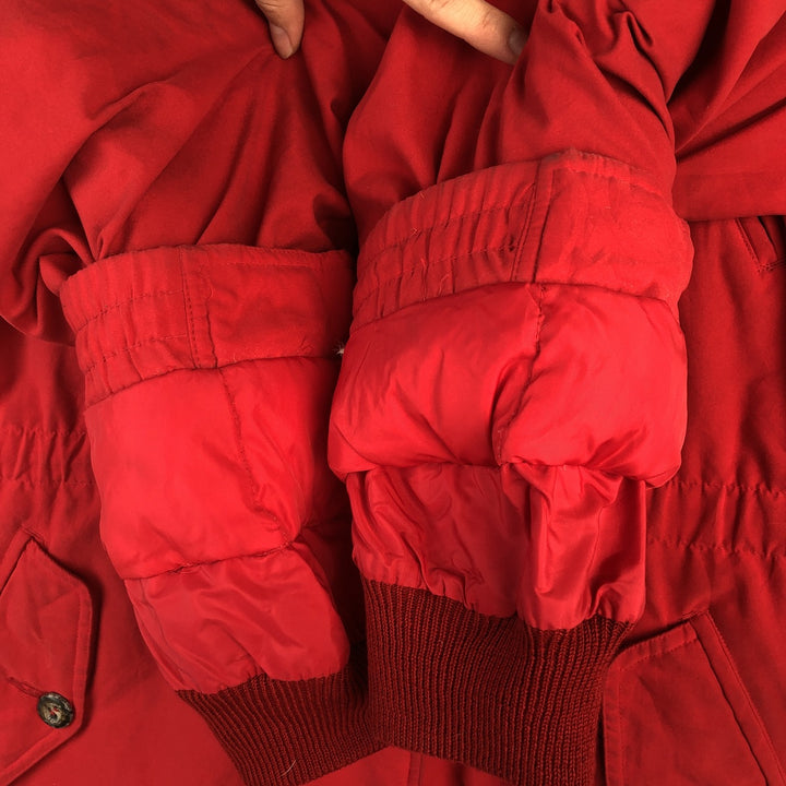 80s-90'S Eddie Bauer Premier Polar Parka, Black Tag, Goose Down Jacket, Women's, Size M polyester red type Vintage Second Hand