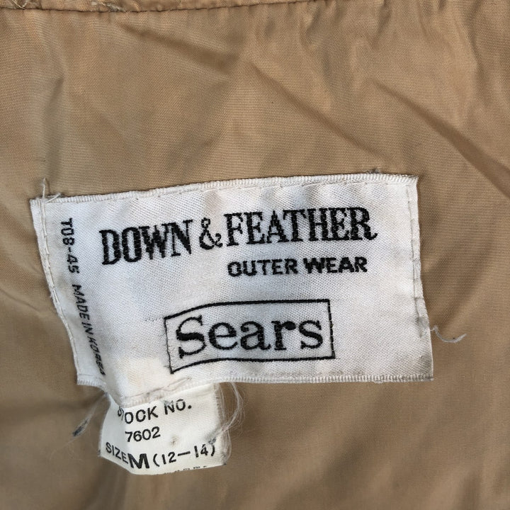 Vintage 1980'S Sears down parka, size M, women's unclear Khaki type Vintage Second Hand