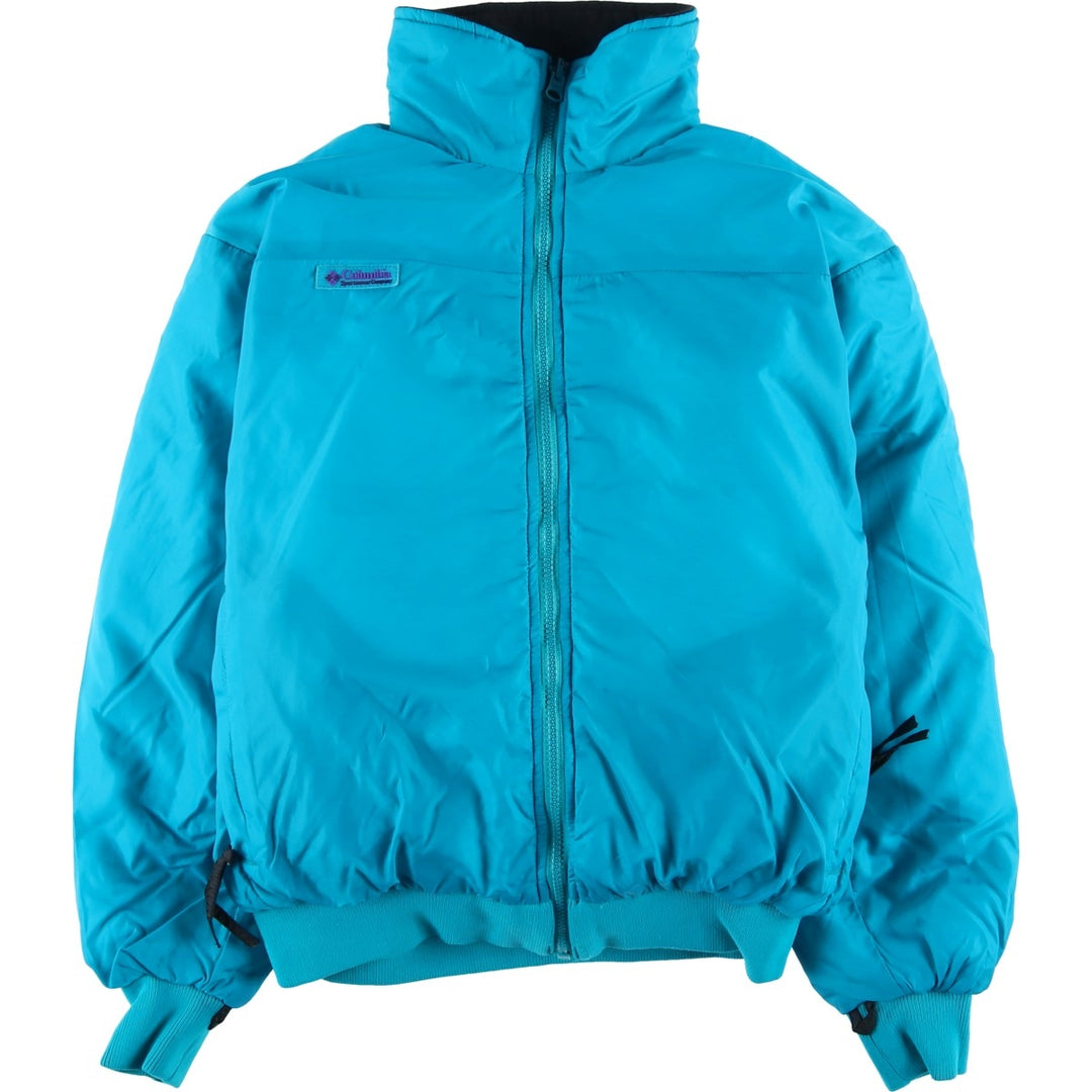 90'S Vintage Columbia Reversible Down Jacket with White Tag, Women's Size Medium Nylon blue type Vintage Second Hand