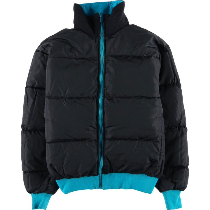 90'S Vintage Columbia Reversible Down Jacket with White Tag, Women's Size Medium Nylon blue type Vintage Second Hand
