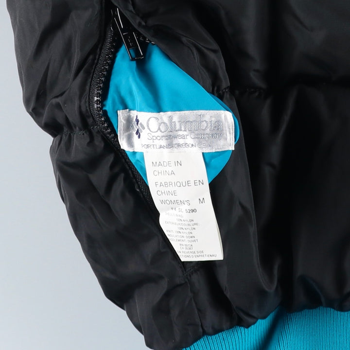 90'S Vintage Columbia Reversible Down Jacket with White Tag, Women's Size Medium Nylon blue type Vintage Second Hand