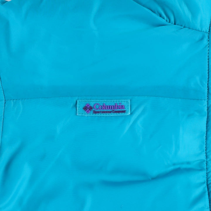 90'S Vintage Columbia Reversible Down Jacket with White Tag, Women's Size Medium Nylon blue type Vintage Second Hand