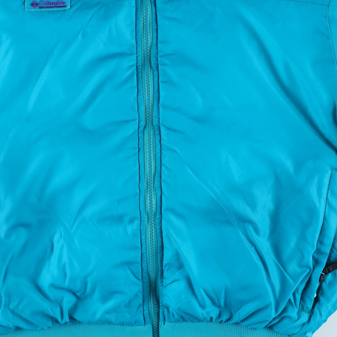 90'S Vintage Columbia Reversible Down Jacket with White Tag, Women's Size Medium Nylon blue type Vintage Second Hand
