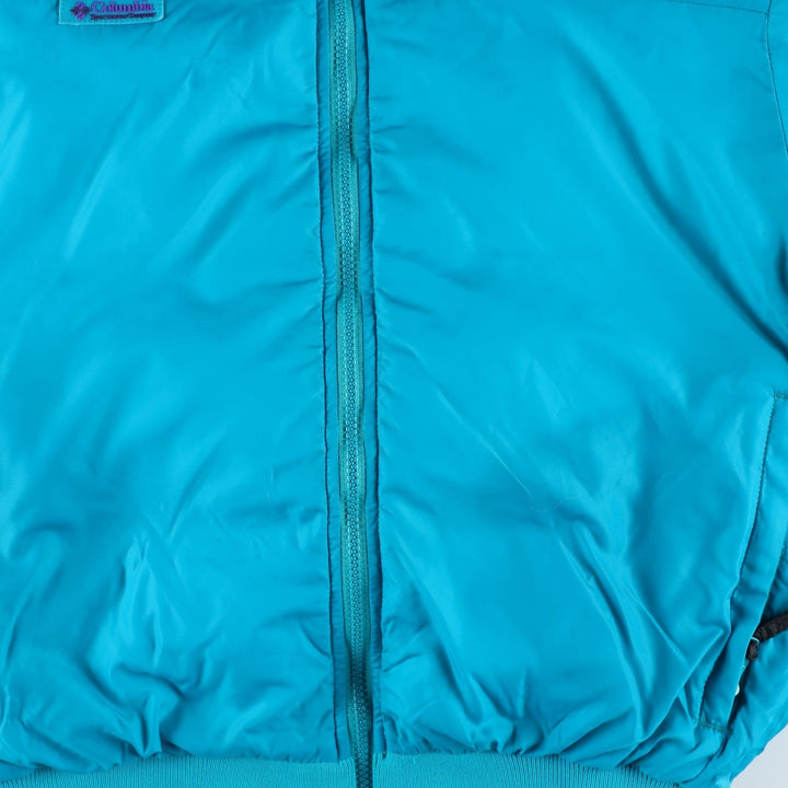 90'S Vintage Columbia Reversible Down Jacket with White Tag, Women's Size Medium Nylon blue type Vintage Second Hand