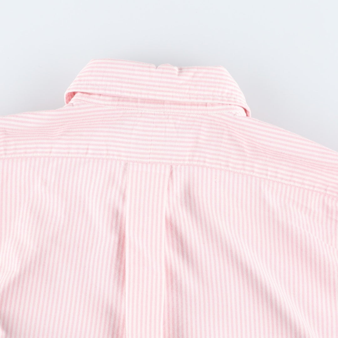 Ralph Lauren Classic Fit Long Sleeve Button-Down Striped Shirt, Women's Size Medium cotton pink type Vintage Second Hand