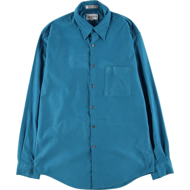 ALFANI Long Sleeve Polyester Shirt, Women's Size S polyester blue type Vintage Second Hand