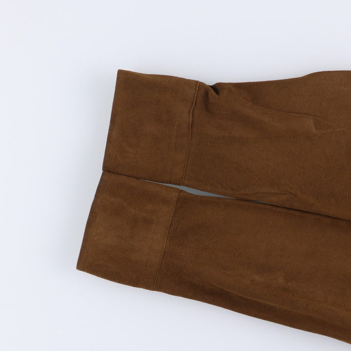 Bloomingdale's long-sleeved faux suede box shirt, size M, from the men's store unclear brown type Vintage Second Hand