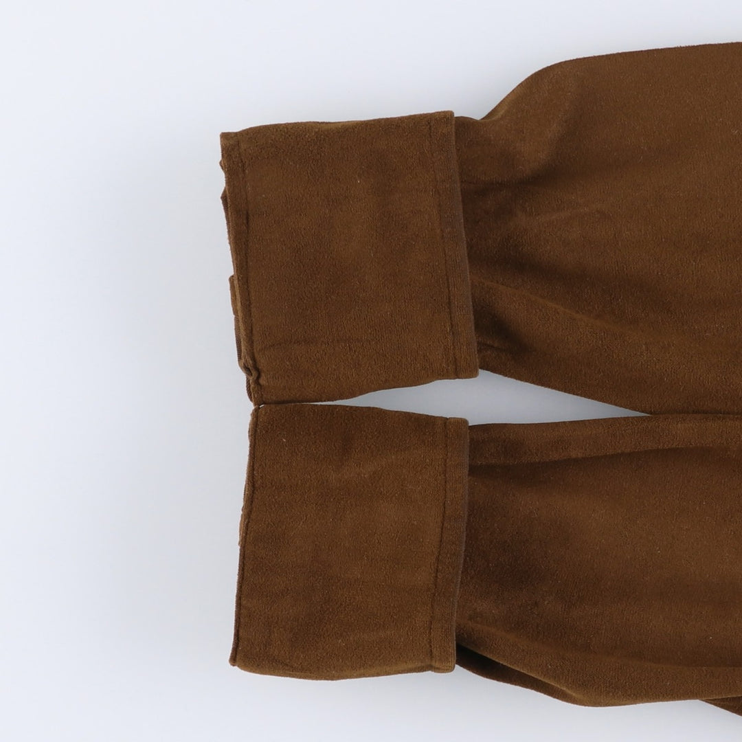 Bloomingdale's long-sleeved faux suede box shirt, size M, from the men's store unclear brown type Vintage Second Hand