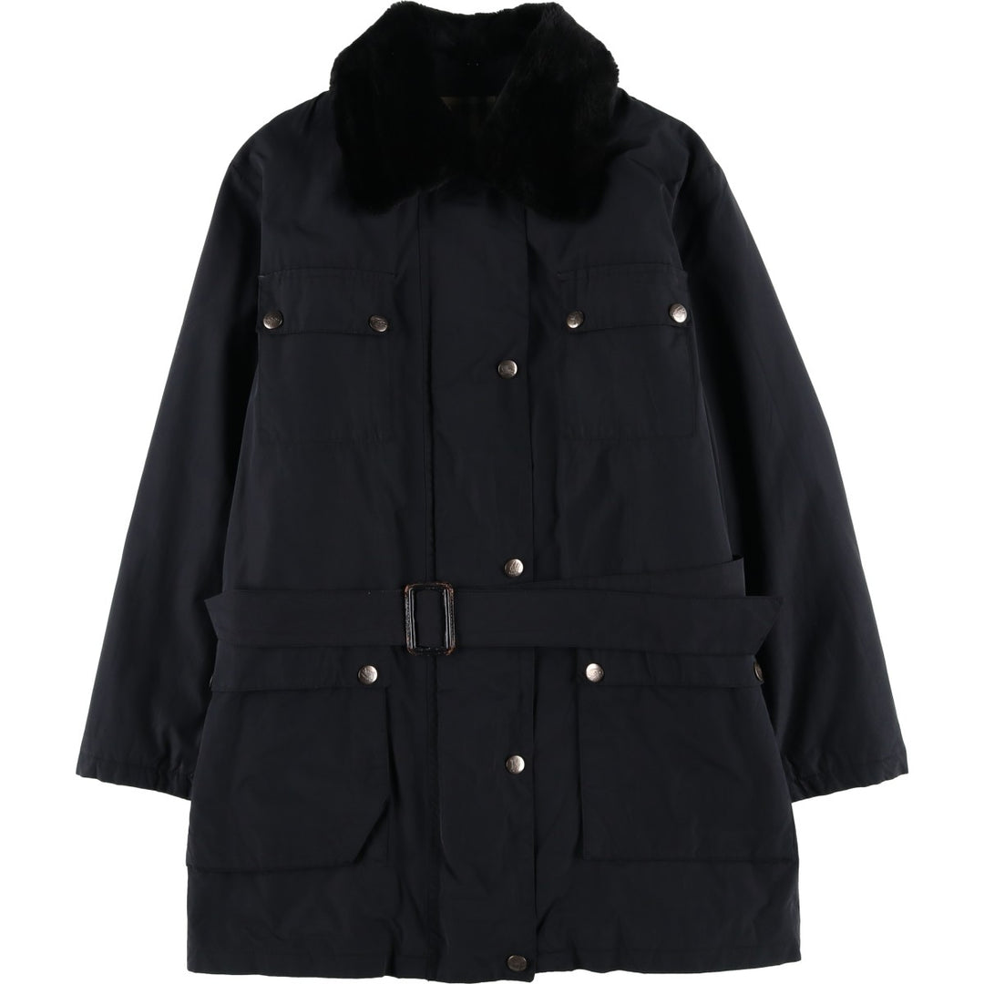 Burberry's padded nylon coat, size M polyamide black type Vintage Second Hand