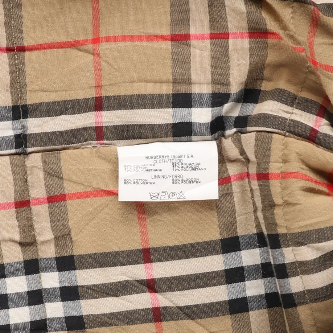 Burberry's padded nylon coat, size M polyamide black type Vintage Second Hand