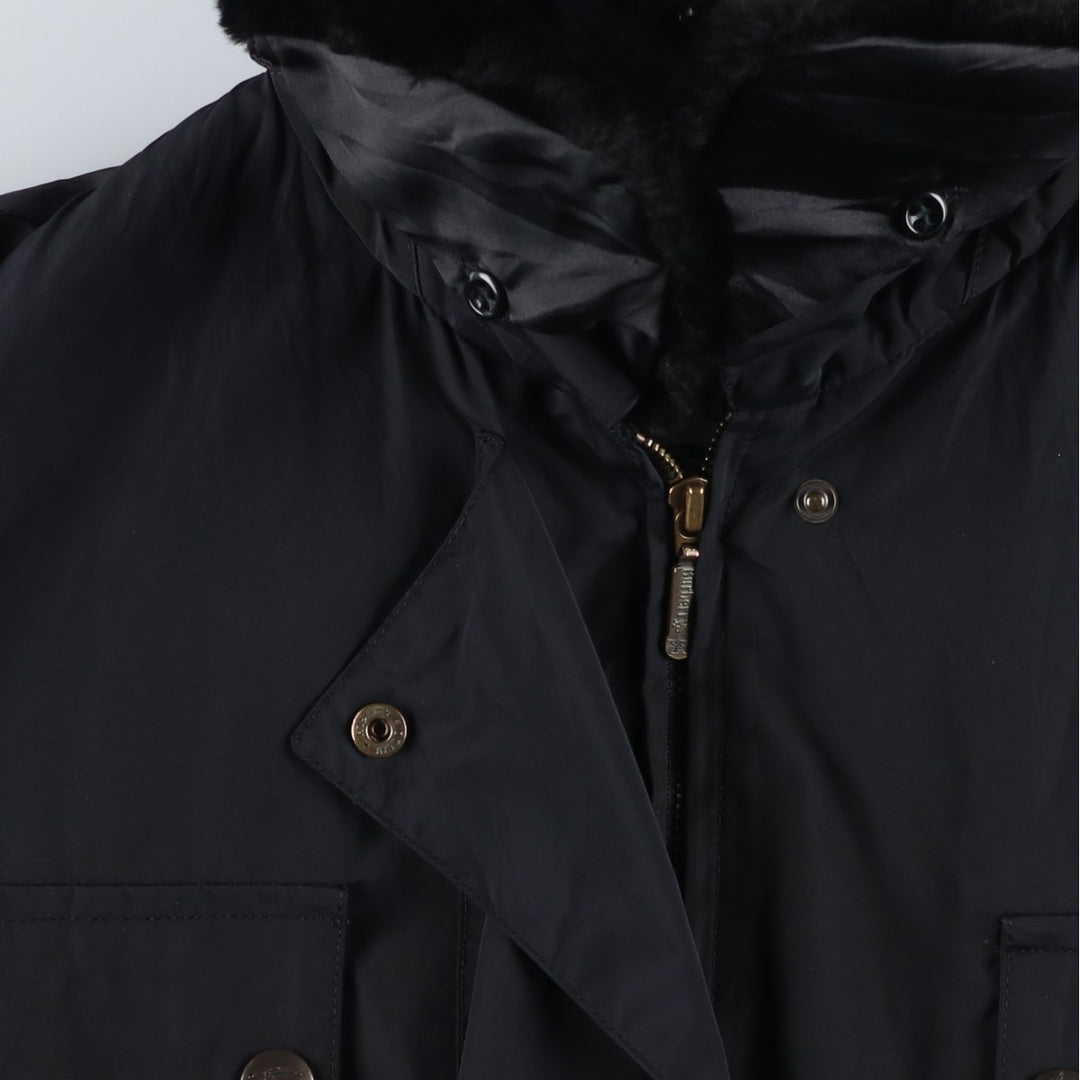 Burberry's padded nylon coat, size M polyamide black type Vintage Second Hand