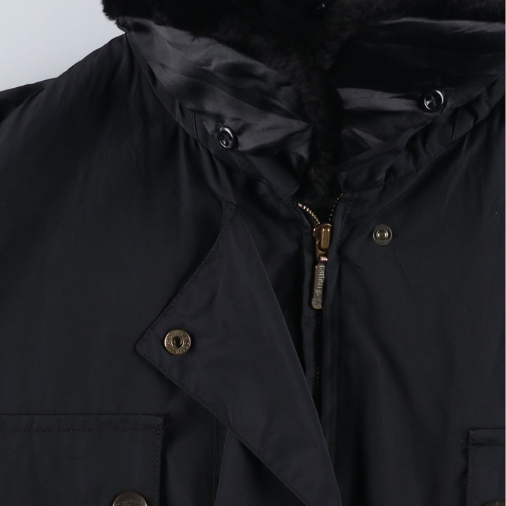 Burberry's padded nylon coat, size M polyamide black type Vintage Second Hand