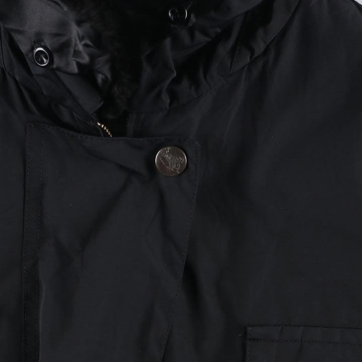 Burberry's padded nylon coat, size M polyamide black type Vintage Second Hand