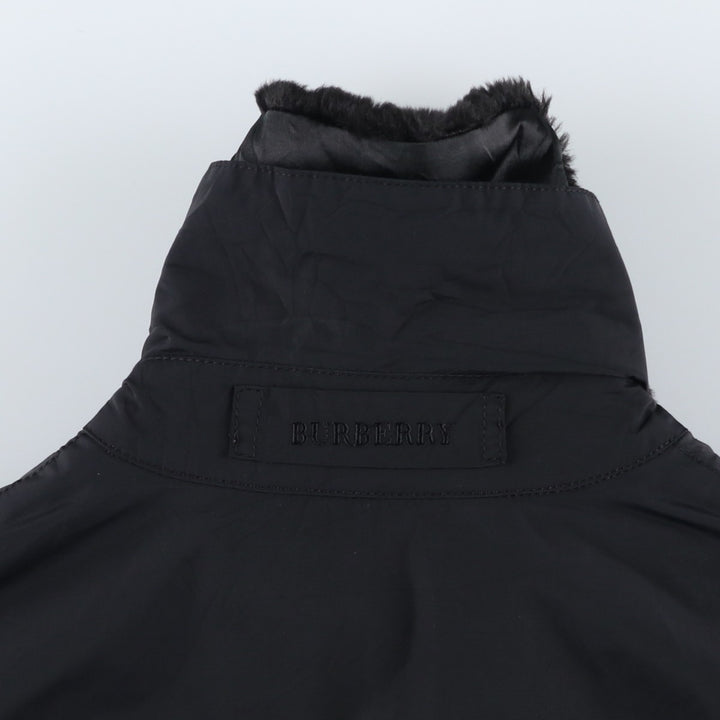 Burberry's padded nylon coat, size M polyamide black type Vintage Second Hand