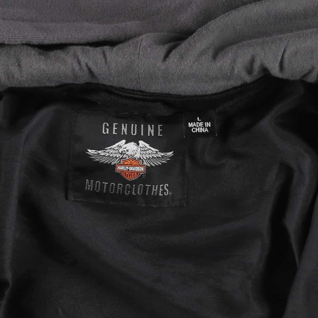 Harley-Davidson Denim Hoodie, Women's, Size L cotton black type Vintage Second Hand