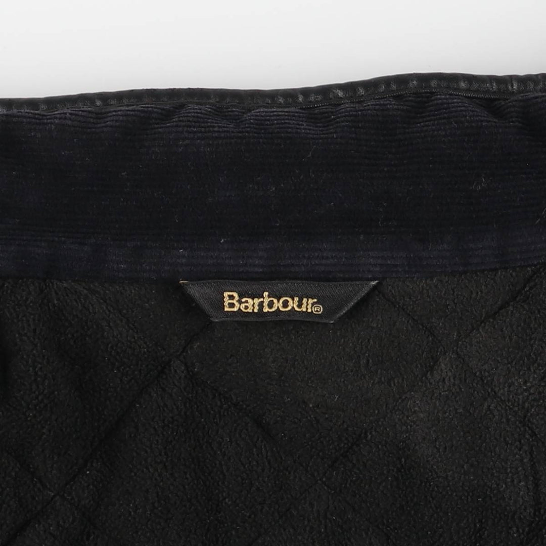 2000'S Barbour POWELL QUILT 3-Warrant Quilted Puffer Jacket, Men's XXL equivalent. polyester black type Vintage Second Hand