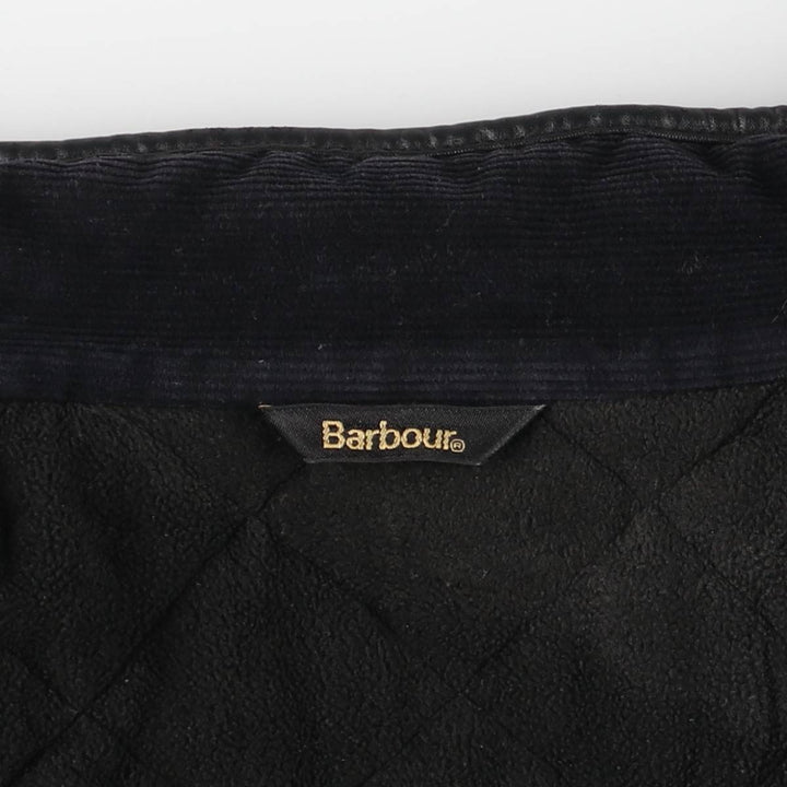 2000'S Barbour POWELL QUILT 3-Warrant Quilted Puffer Jacket, Men's XXL equivalent. polyester black type Vintage Second Hand