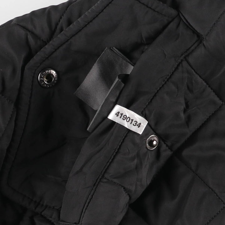 2000'S Barbour POWELL QUILT 3-Warrant Quilted Puffer Jacket, Men's XXL equivalent. polyester black type Vintage Second Hand