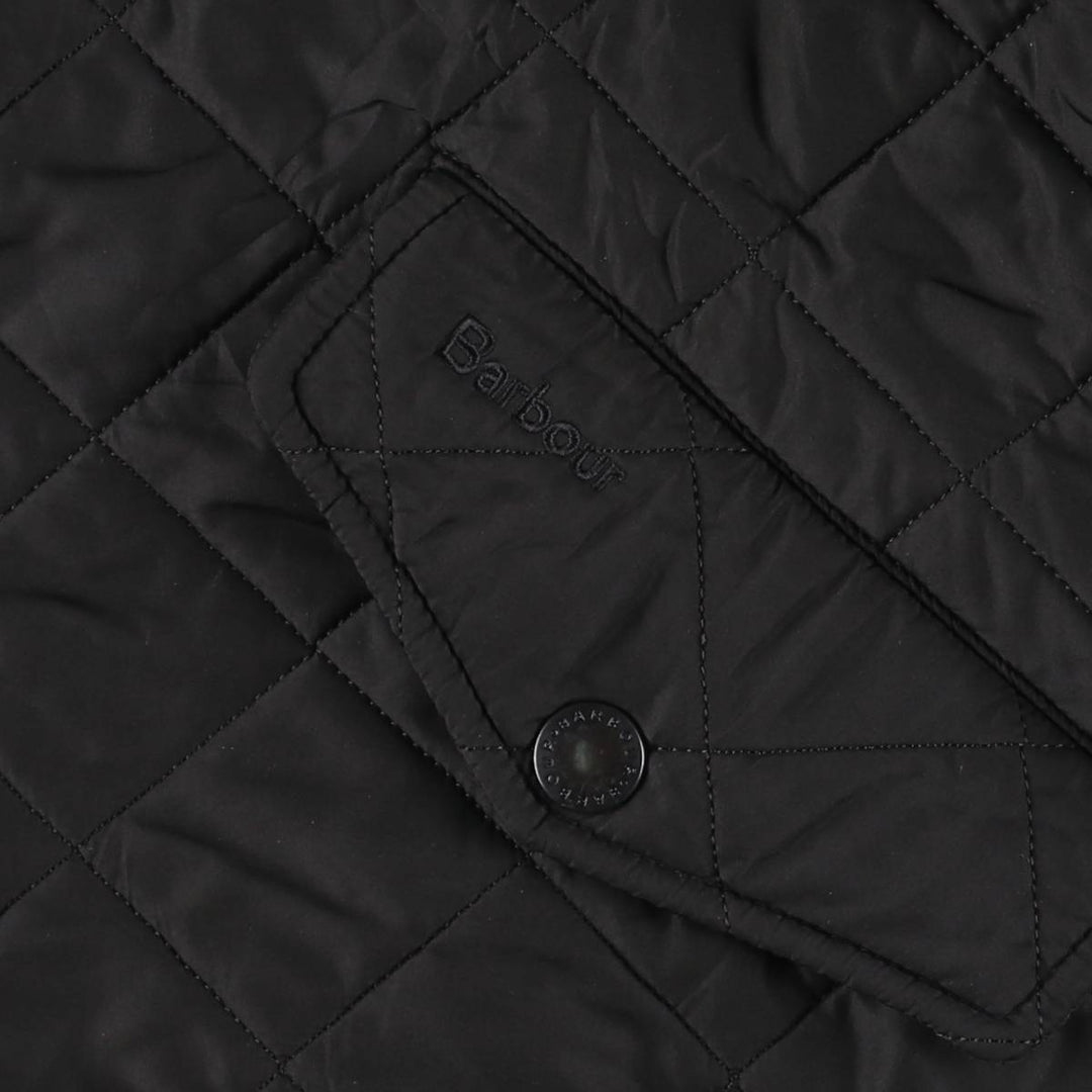 2000'S Barbour POWELL QUILT 3-Warrant Quilted Puffer Jacket, Men's XXL equivalent. polyester black type Vintage Second Hand