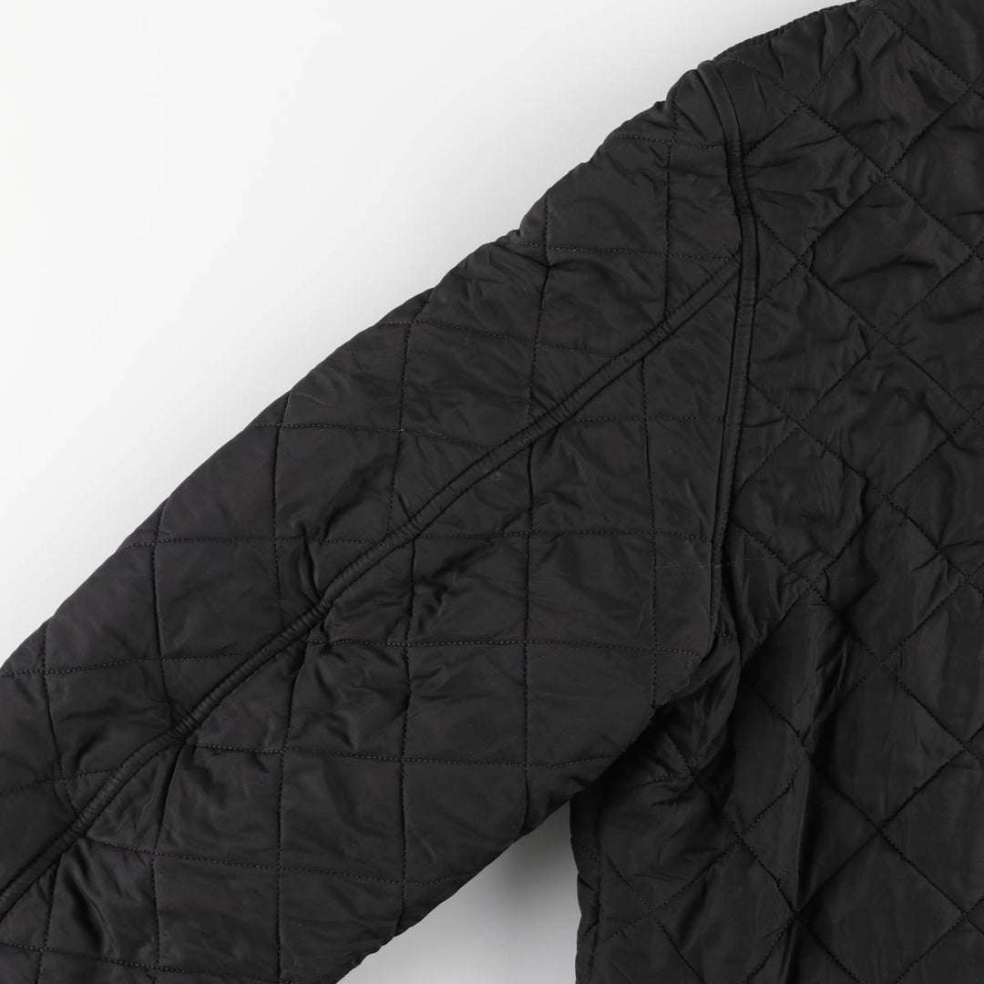 2000'S Barbour POWELL QUILT 3-Warrant Quilted Puffer Jacket, Men's XXL equivalent. polyester black type Vintage Second Hand