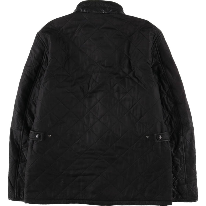 2000'S Barbour POWELL QUILT 3-Warrant Quilted Puffer Jacket, Men's Size L polyester black type Vintage Second Hand