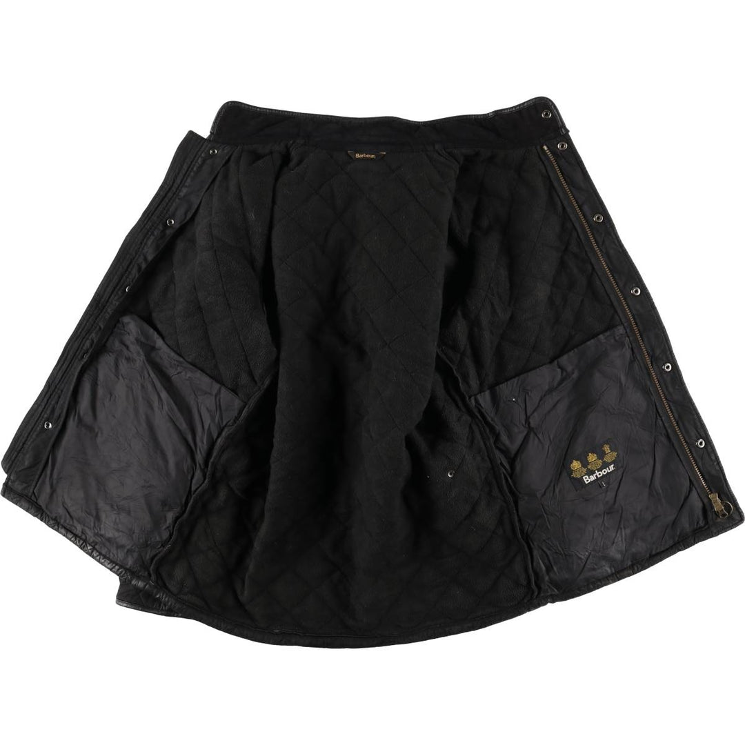 2000'S Barbour POWELL QUILT 3-Warrant Quilted Puffer Jacket, Men's Size L polyester black type Vintage Second Hand