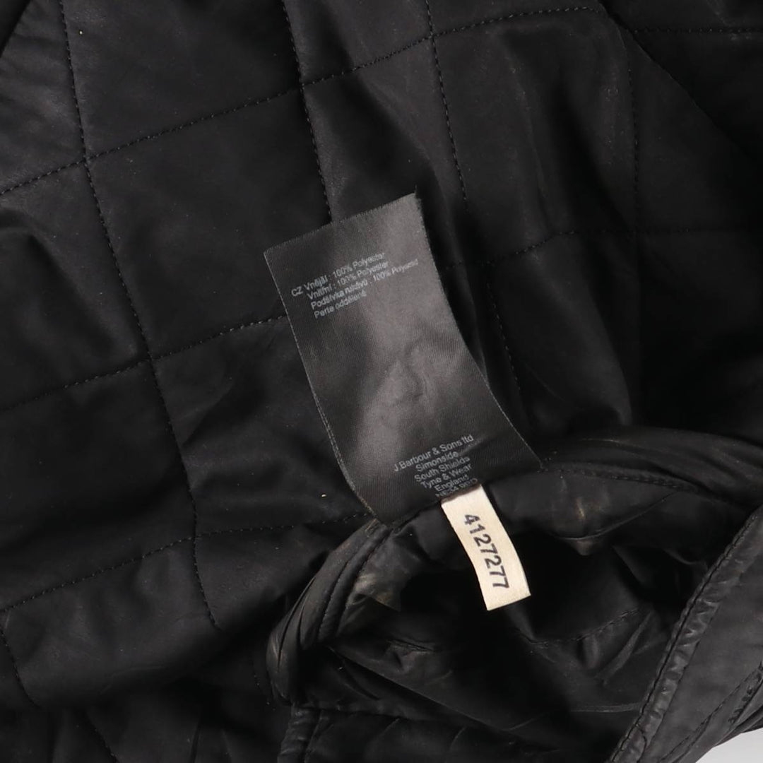 2000'S Barbour POWELL QUILT 3-Warrant Quilted Puffer Jacket, Men's Size L polyester black type Vintage Second Hand