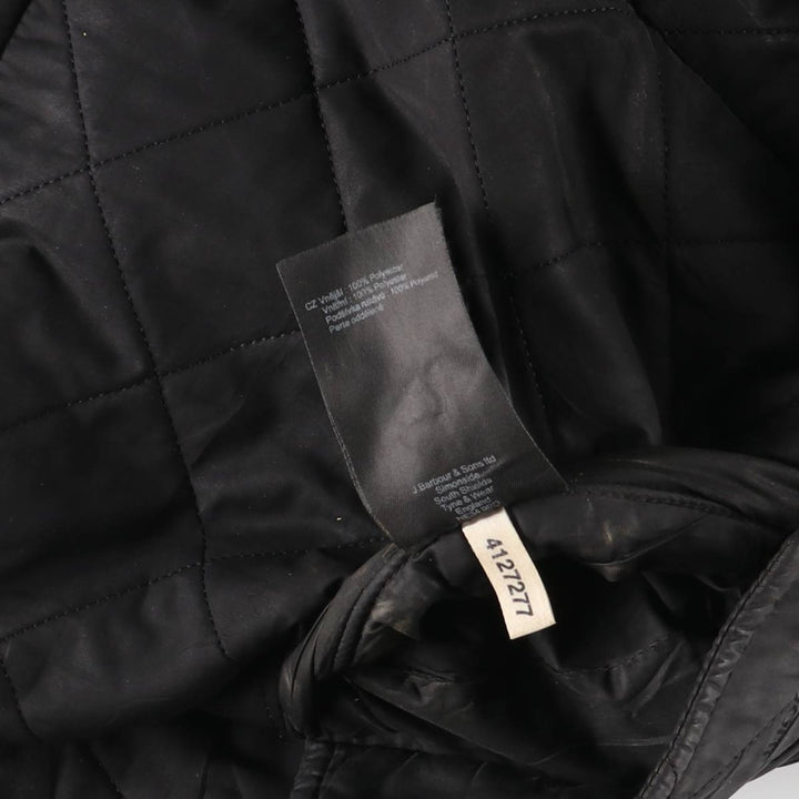 2000'S Barbour POWELL QUILT 3-Warrant Quilted Puffer Jacket, Men's Size L polyester black type Vintage Second Hand