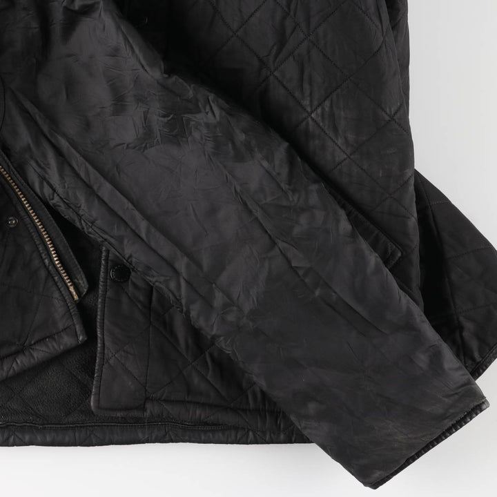 2000'S Barbour POWELL QUILT 3-Warrant Quilted Puffer Jacket, Men's Size L polyester black type Vintage Second Hand